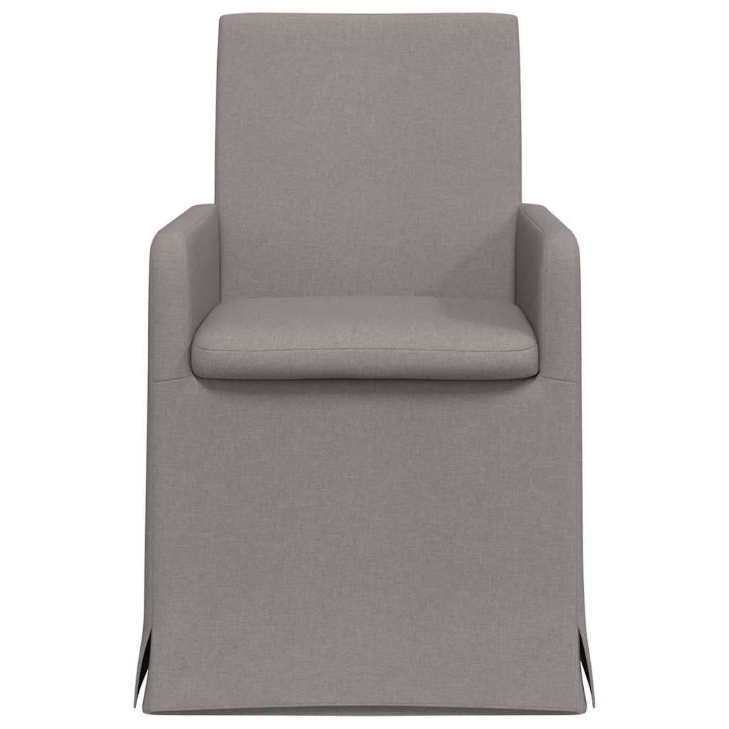 Esszimmerstühle 2 pcs Taupe 57 x 67 x 95 cm Stoff