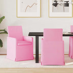 Esszimmerstühle 2 pcs Rosa 57 x 67 x 95 cm Stoff