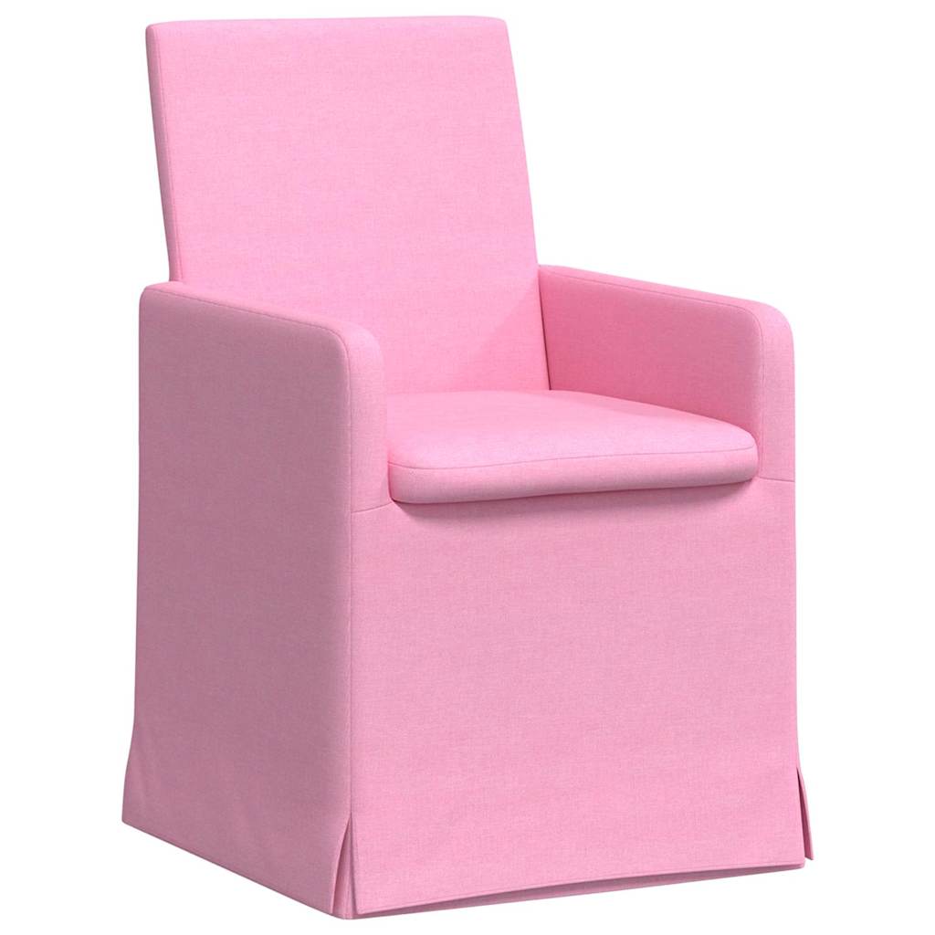 Esszimmerstühle 2 pcs Rosa 57 x 67 x 95 cm Stoff