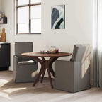 Esszimmerstühle 2 pcs Hellgrau 57 x 67 x 98 cm Leinen