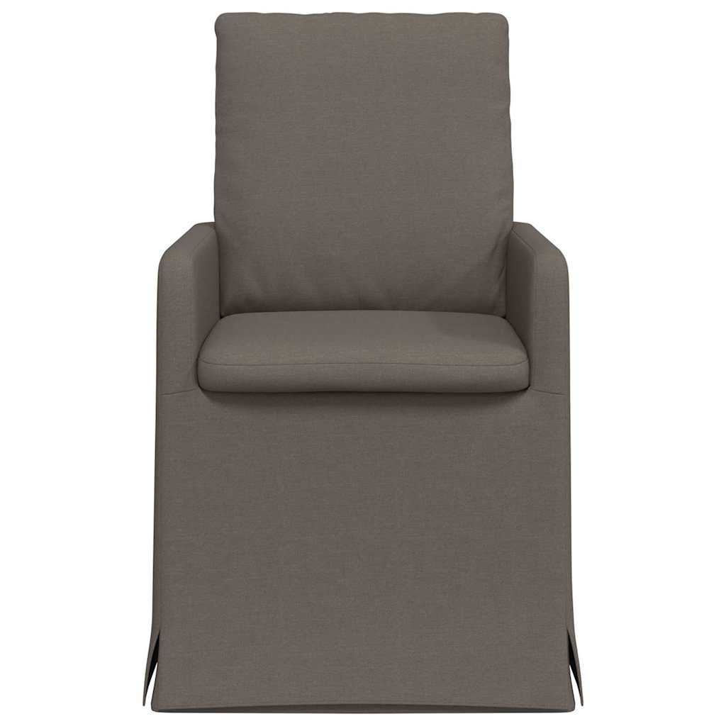 Esszimmerstühle 2 pcs Hellgrau 57 x 67 x 98 cm Leinen