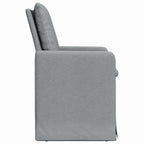 Esszimmerstühle 2 pcs Hellgrau 57 x 67 x 98 cm Stoff