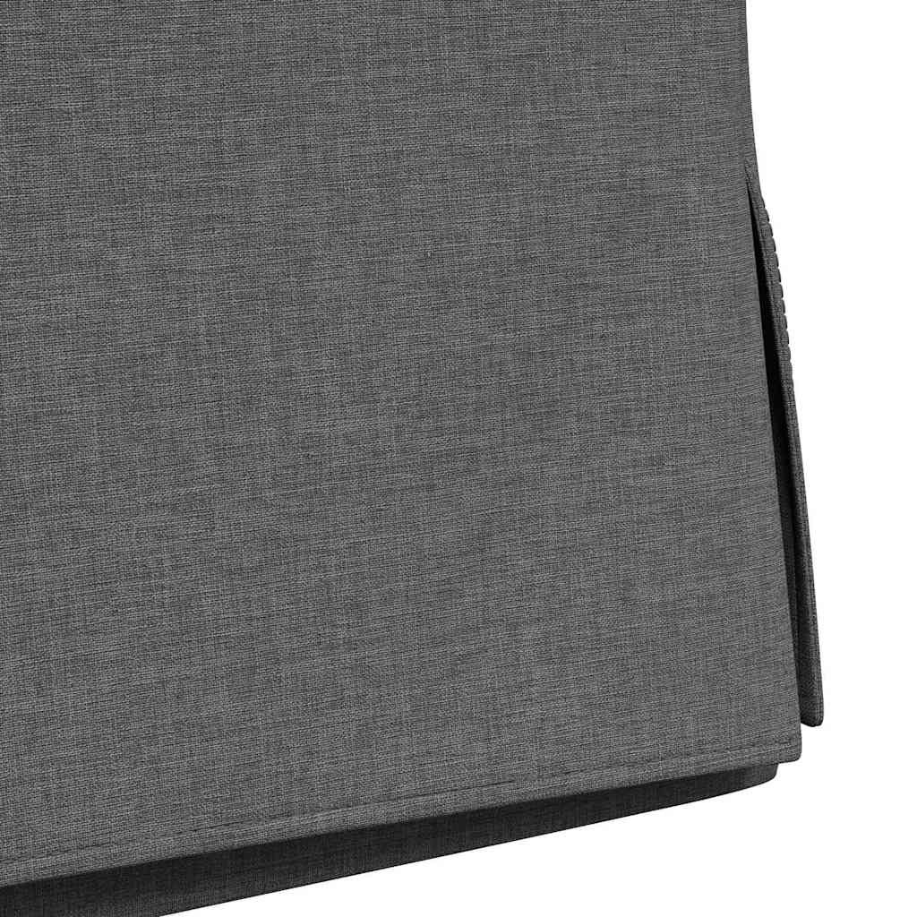 Esszimmerstühle 2 pcs Dunkelgrau 57 x 67 x 98 cm Stoff