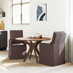 Esszimmerstühle 2 pcs Dunkelbraun 57 x 67 x 98 cm Stoff
