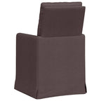 Esszimmerstühle 2 pcs Dunkelbraun 57 x 67 x 98 cm Stoff