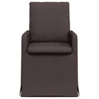 Esszimmerstühle 2 pcs Dunkelbraun 57 x 67 x 98 cm Stoff