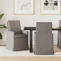 Esszimmerstühle 2 pcs Taupe 57 x 67 x 98 cm Stoff