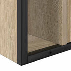 Badezimmermöbel-Set mit Regal 3 pcs Sonoma-Eiche Holzwerkstoff