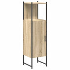 Badezimmermöbel-Set mit Regal 4 pcs Sonoma-Eiche Holzwerkstoff