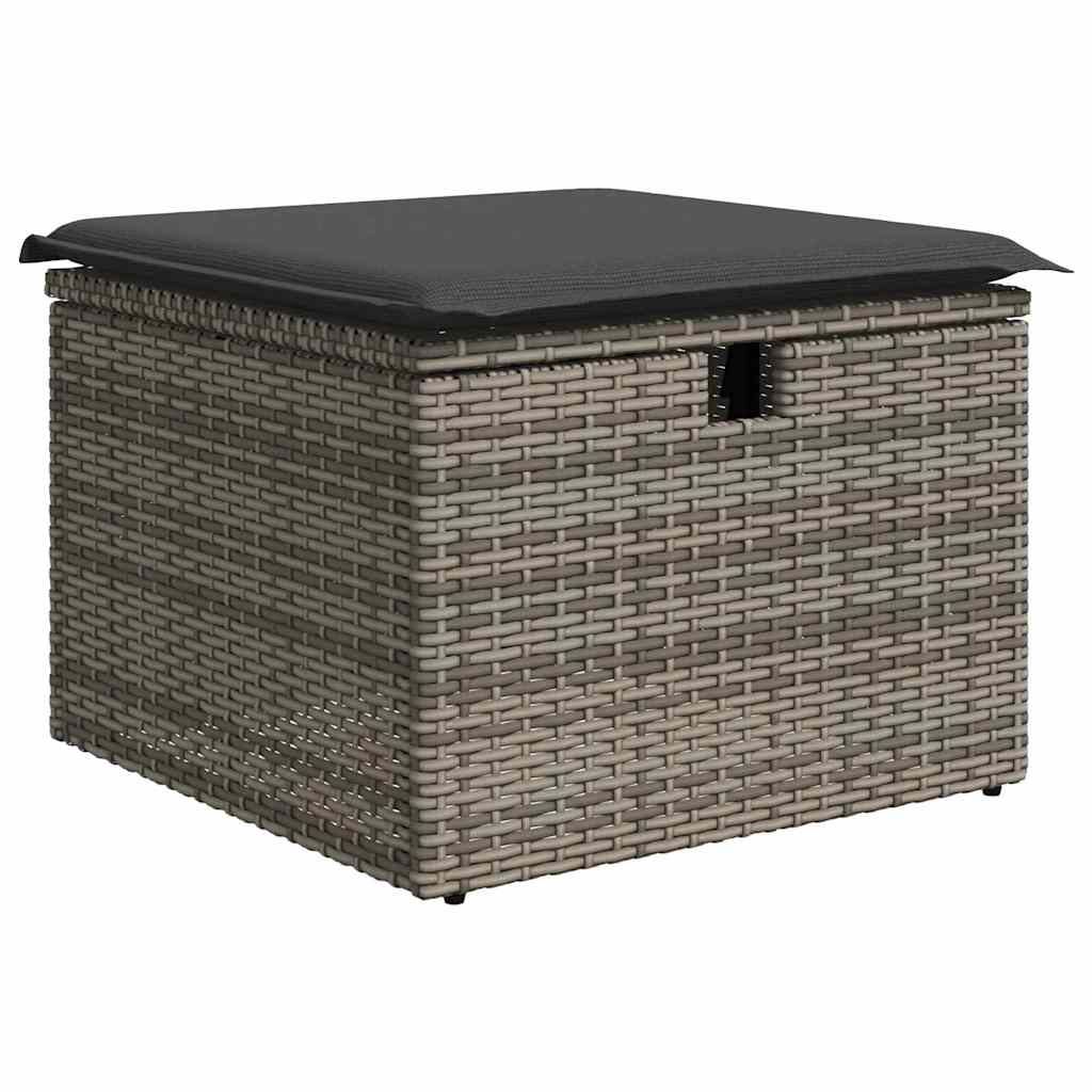 Sofa Set mit Kissen 4 pcs Poly-Rattan