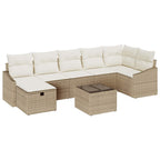 Sofa Set mit Kissen 7 pcs Poly-Rattan