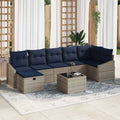 Sofa Set mit Kissen 5 pcs Poly-Rattan