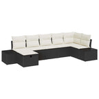 Sofa Set mit Kissen 8 pcs Poly-Rattan