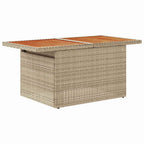 Garten-Sofa-Set 6 pcs Beige Poly-Rattan