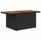 Garten-Sofa-Set 7 pcs Schwarz Poly-Rattan