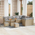 Gartensofa-set 12 pcs Beige Poly-Rattan