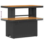 Gartensofa-set 12 pcs Schwarz Poly-Rattan