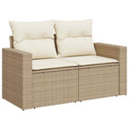 Gartensofa-set 13 pcs Beige Poly-Rattan