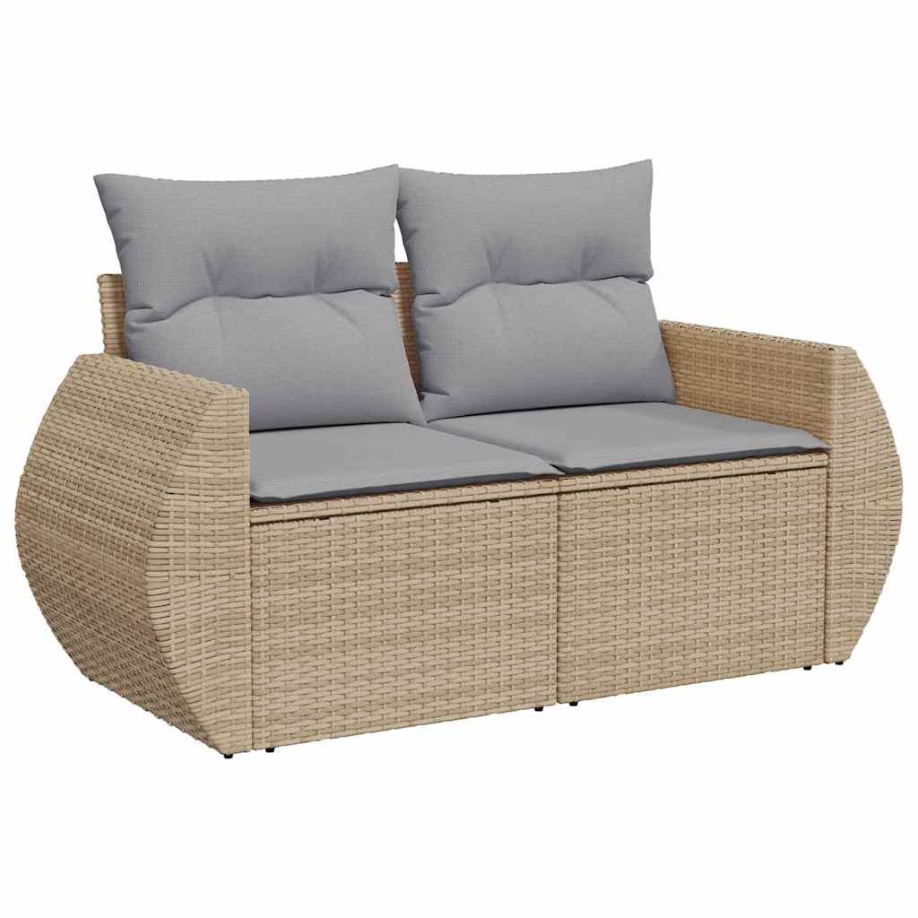 Gartensofa-set 13 pcs Beige Poly-Rattan