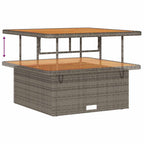 Gartensofa-set mit Kissen 13 pcs Grau Poly-Rattan