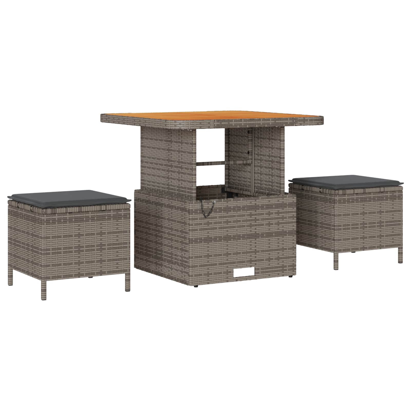 Gartensofa-set mit Kissen 8 pcs Grau