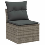 Gartensofa-set mit Kissen 8 pcs Grau