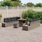 Gartensofa-set mit Kissen 11 pcs Grau