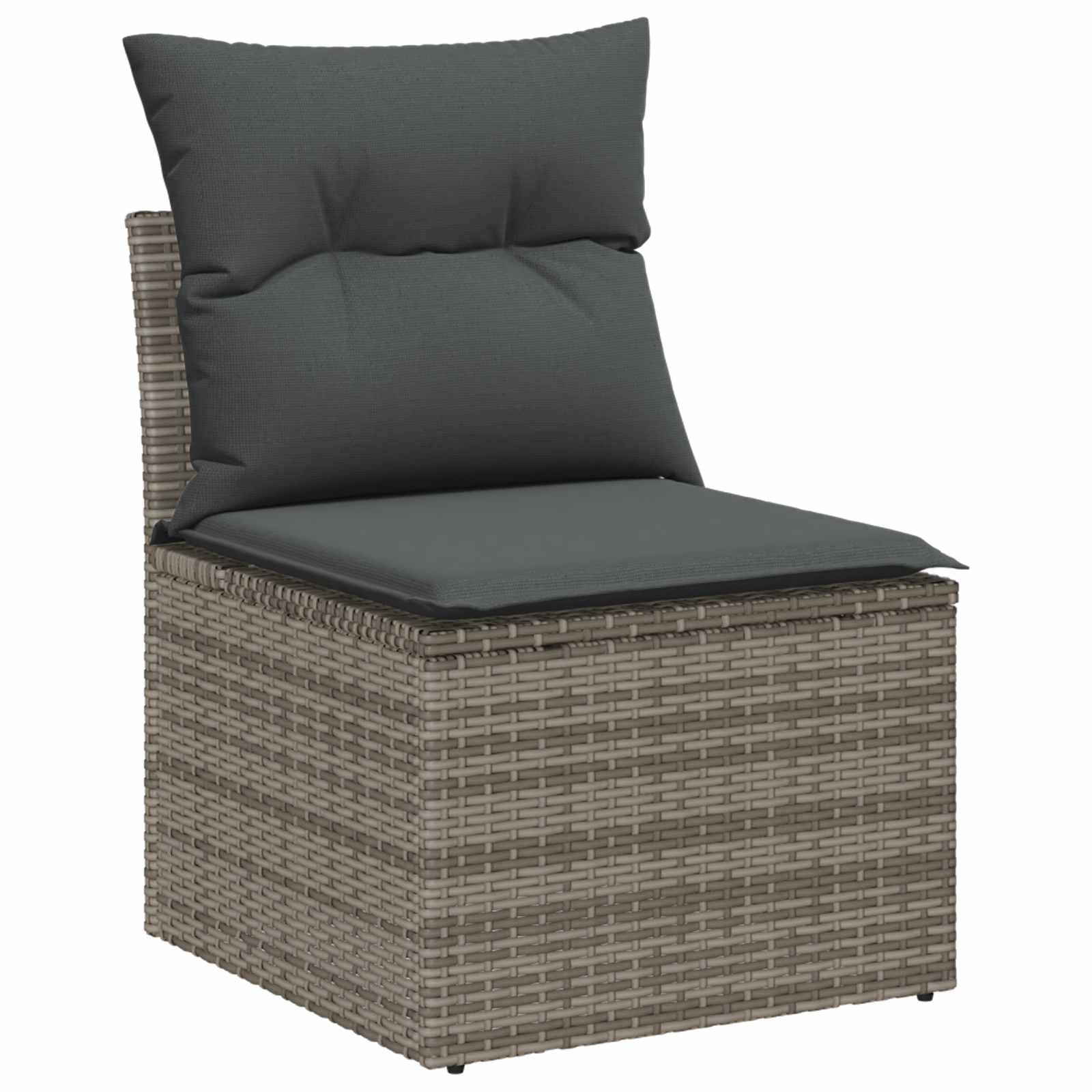 Gartensofa-set mit Kissen 8 pcs Grau