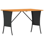 4-tlg. Garten-Sofagarnitur mit Kissen Schwarz Poly Rattan
