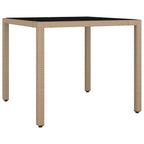 Garten Essgruppe 3 pcs Beige Poly-Rattan