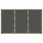 Garten Essgruppe 7 pcs Grau Poly-Rattan