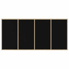 Garten Essgruppe 9 pcs Beige Poly-Rattan