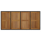 Garten Essgruppe 7 pcs Schwarz Poly-Rattan