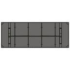 Garten Essgruppe 9 pcs Schwarz Poly-Rattan