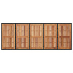 Garten Essgruppe 9 pcs Schwarz Poly-Rattan