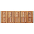 Garten Essgruppe 11 pcs Grau Poly-Rattan