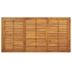 Garten Essgruppe 7 pcs Grau Massivholz Akazie