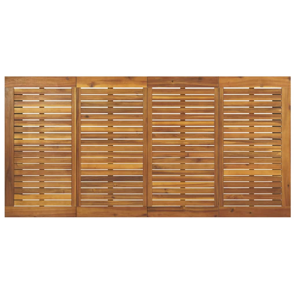 Garten Essgruppe 9 pcs Grau Massivholz Akazie