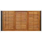 Garten Essgruppe 7 pcs Schwarz und Braun Poly-Rattan