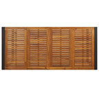 Garten Essgruppe 9 pcs Grau und Braun Poly-Rattan