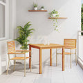 Garten Essgruppe 3 pcs Beige Massivholz Akazie
