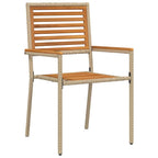 Garten Essgruppe 3 pcs Beige Massivholz Akazie