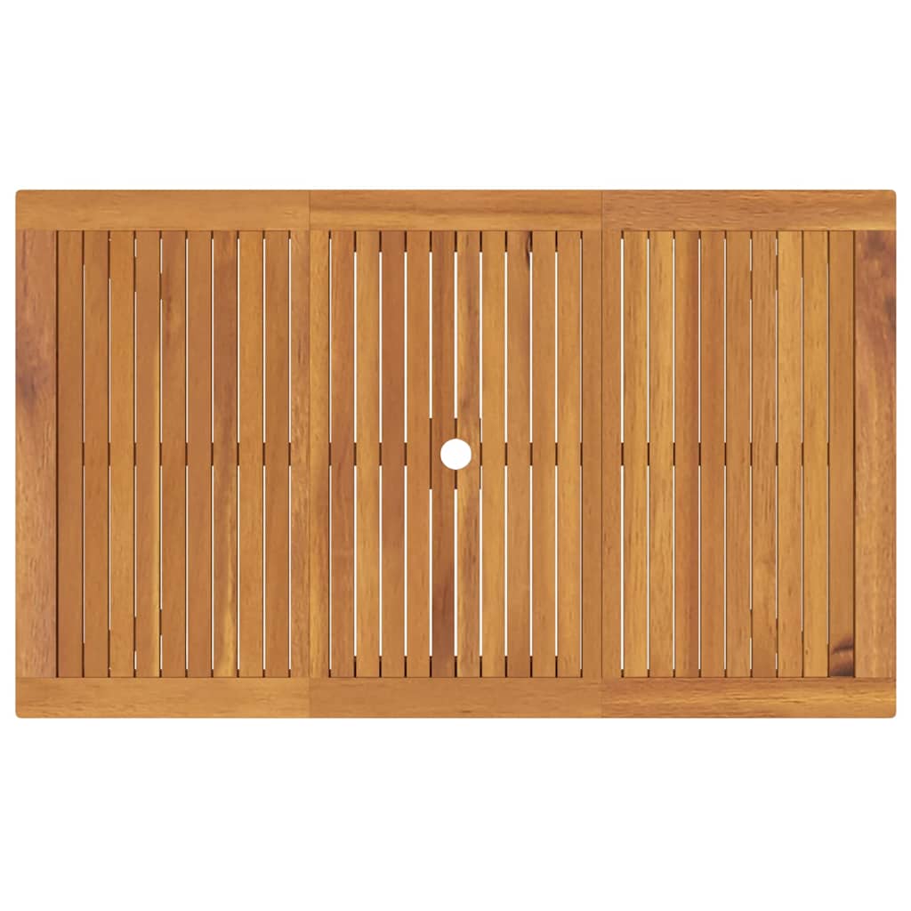 Garten Essgruppe 7 pcs Schwarz Massivholz Akazie