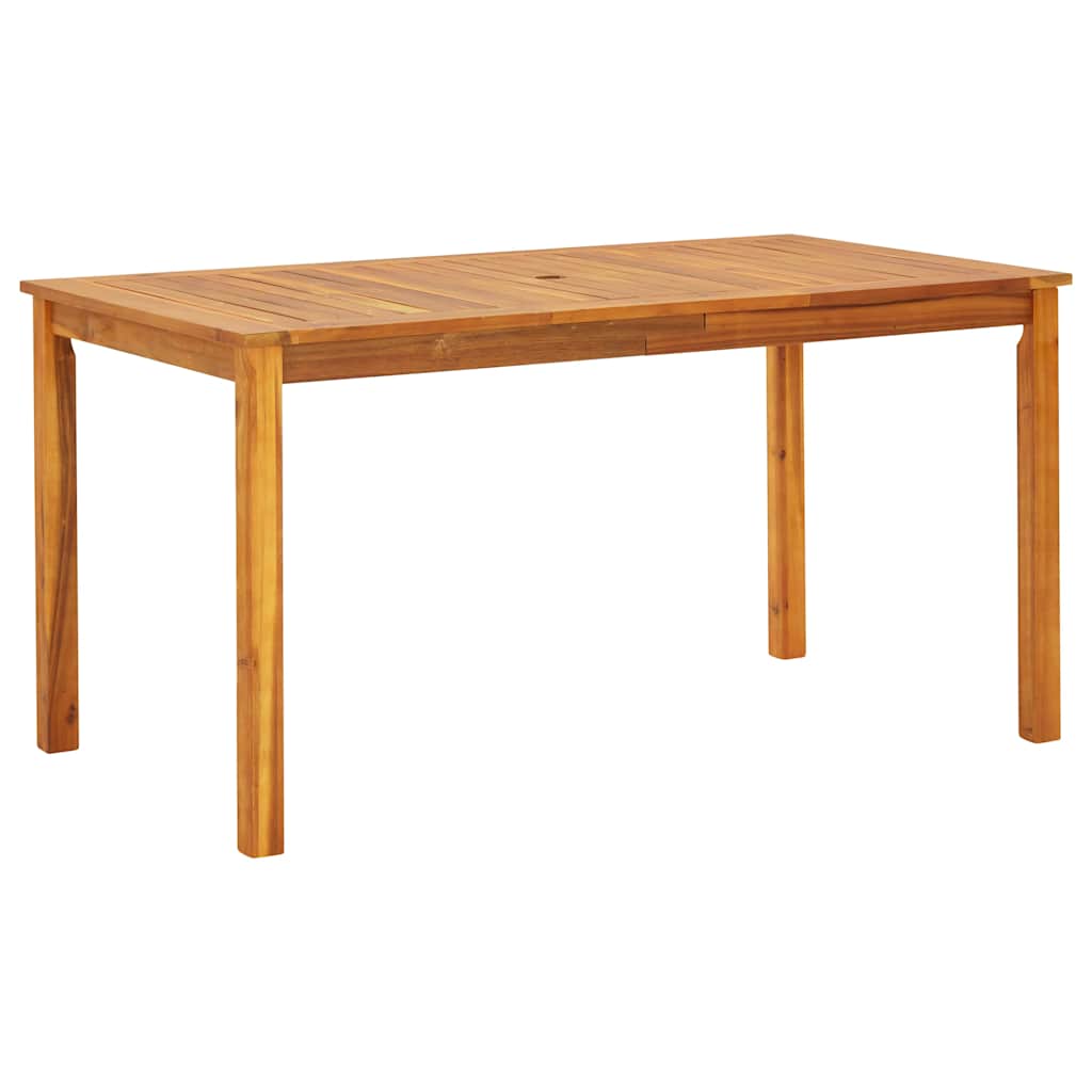 Garten Essgruppe 5 pcs Schwarz Massivholz Akazie