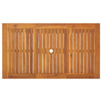 Garten Essgruppe 5 pcs Grau Massivholz Akazie