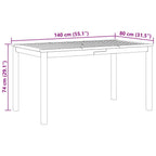 Garten Essgruppe 7 pcs Grau Massivholz Akazie