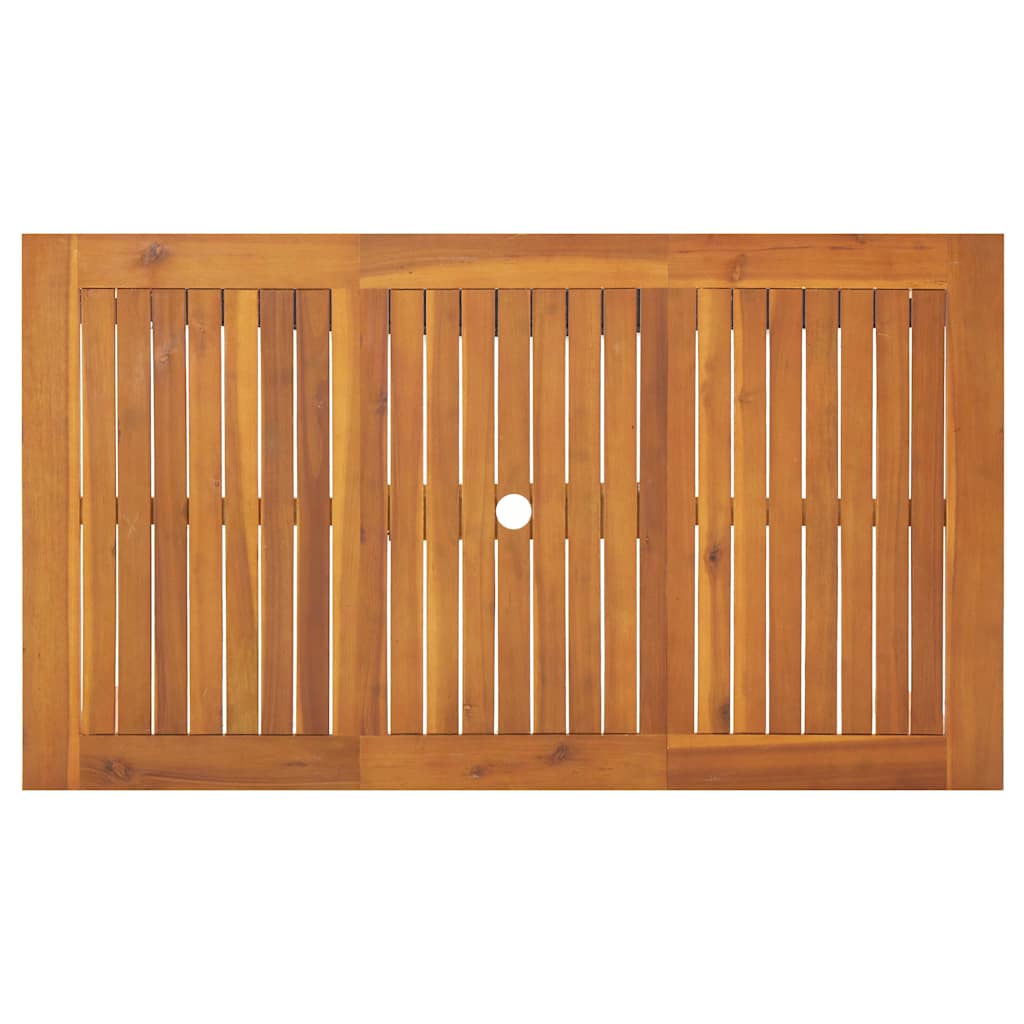 Garten Essgruppe 7 pcs Beige Massivholz Akazie