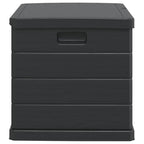Gartenlagerbox Anthrazit 77,5 x 54,5 x 53 cm Kunststoff