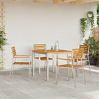 Garten Essgruppe 5 pcs Braun Massivholz Akazie