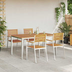 Garten Essgruppe 5 pcs Braun Massivholz Akazie
